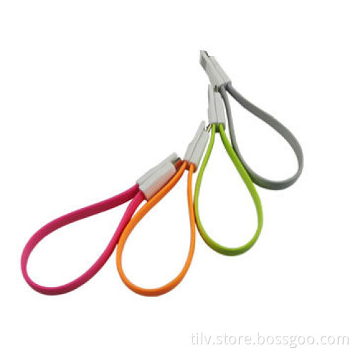 Design 8-pin Magnet Flat USB Cable for iPhone 5, 22cm Length
